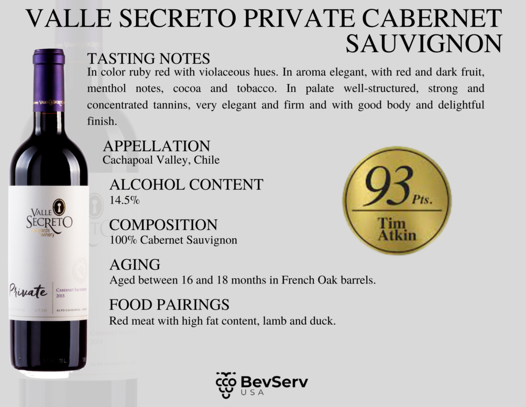 Valle Secreto Private Cabernet Sauvignon